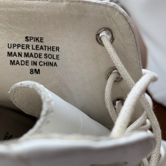 Jeffrey Campbell Spike White Leather Lita Booties - Picture 5 of 8